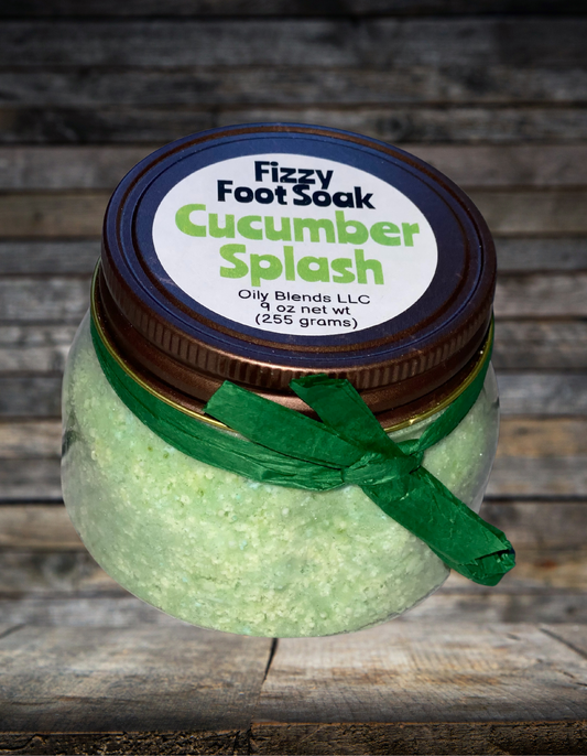 Green Cucumber Splash Fizzy Foot Soak