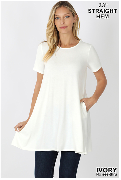 SWING TUNIC WITH SIDE POCKETS