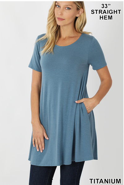 SWING TUNIC WITH SIDE POCKETS