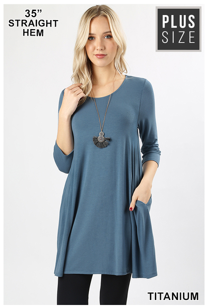 SWING TUNIC WITH SIDE POCKETS