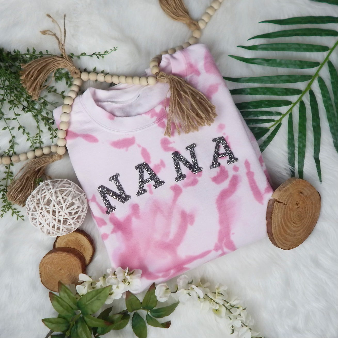 Pink NANA Dyed Sweatshirt